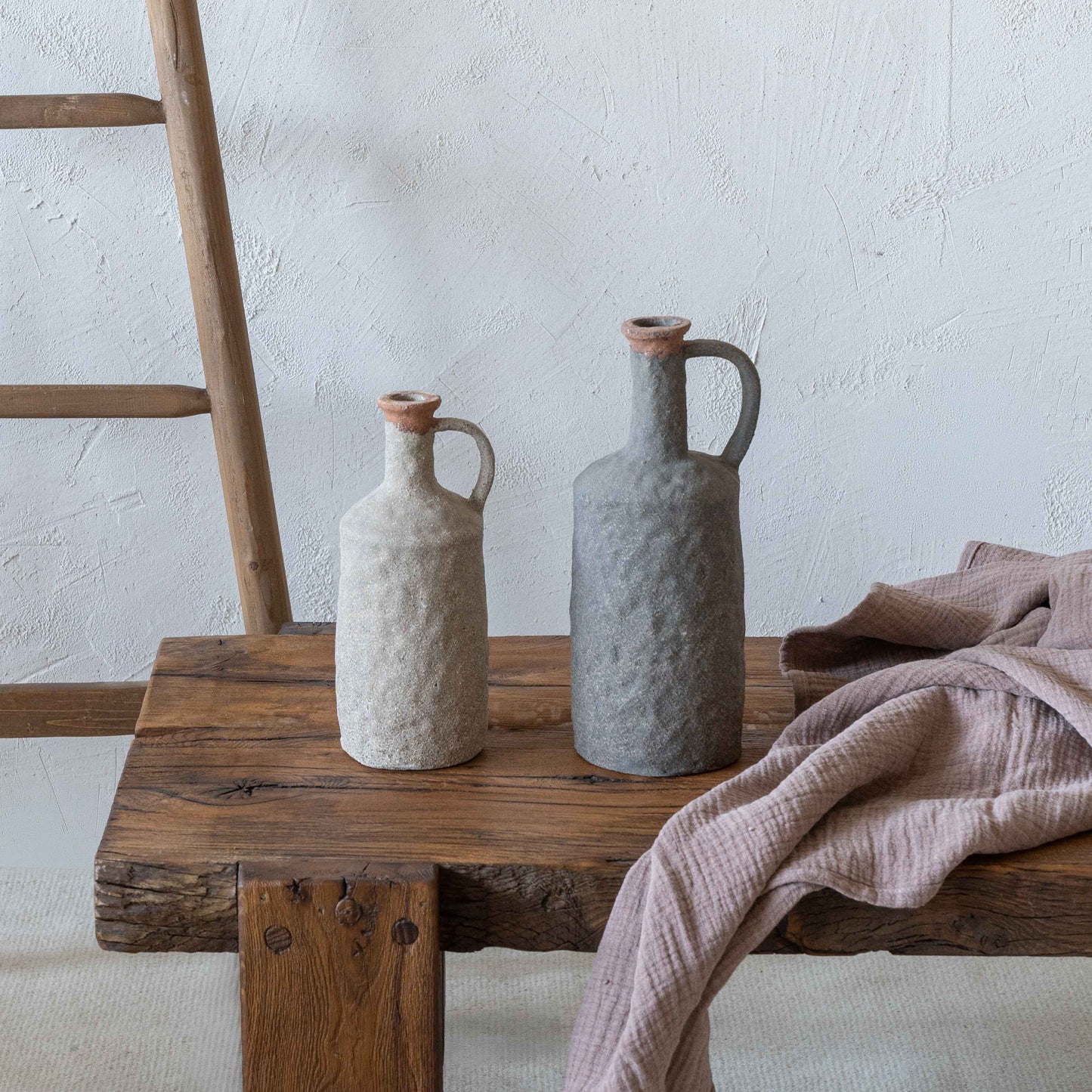 Hearth Decorative Terracotta Vase With Handle | Flower Pot